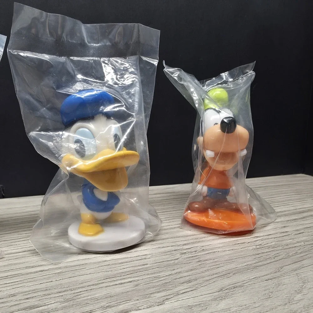 Disney's Mickey, Minnie, Donald, Goofy Bobbleheads By Kellogg's - Cake Toppers